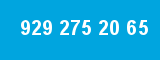 929 275 20 65 929 275 20 65